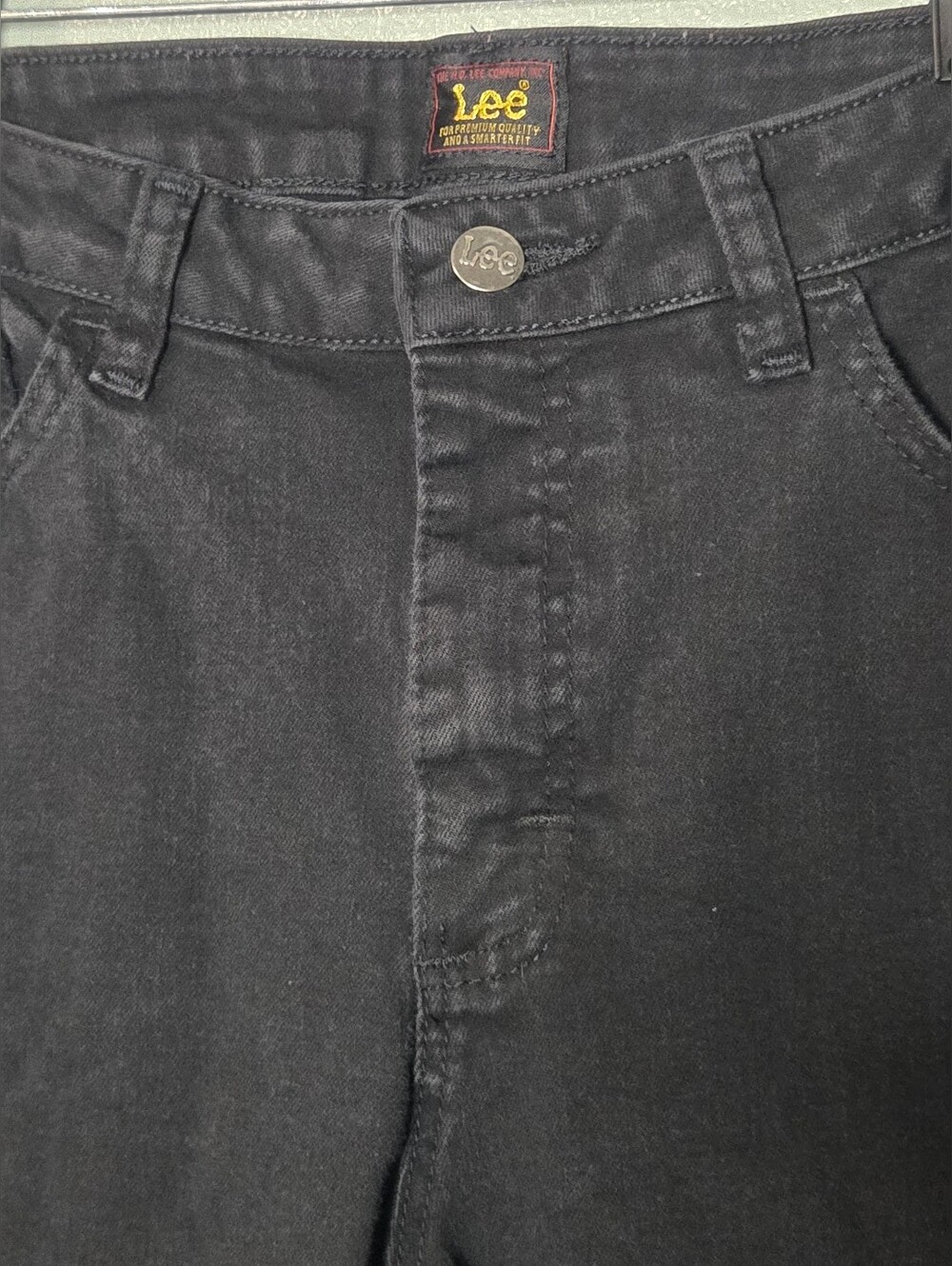 Lee Black Denim Woman Boot Cut Jeans Size 12 Medium - Picture 7 of 13